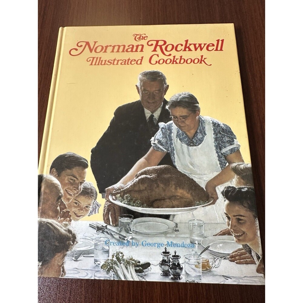 GC Norman Rockwell Illustrated Cookbook Classic American Recipes Hardcover w DJ
